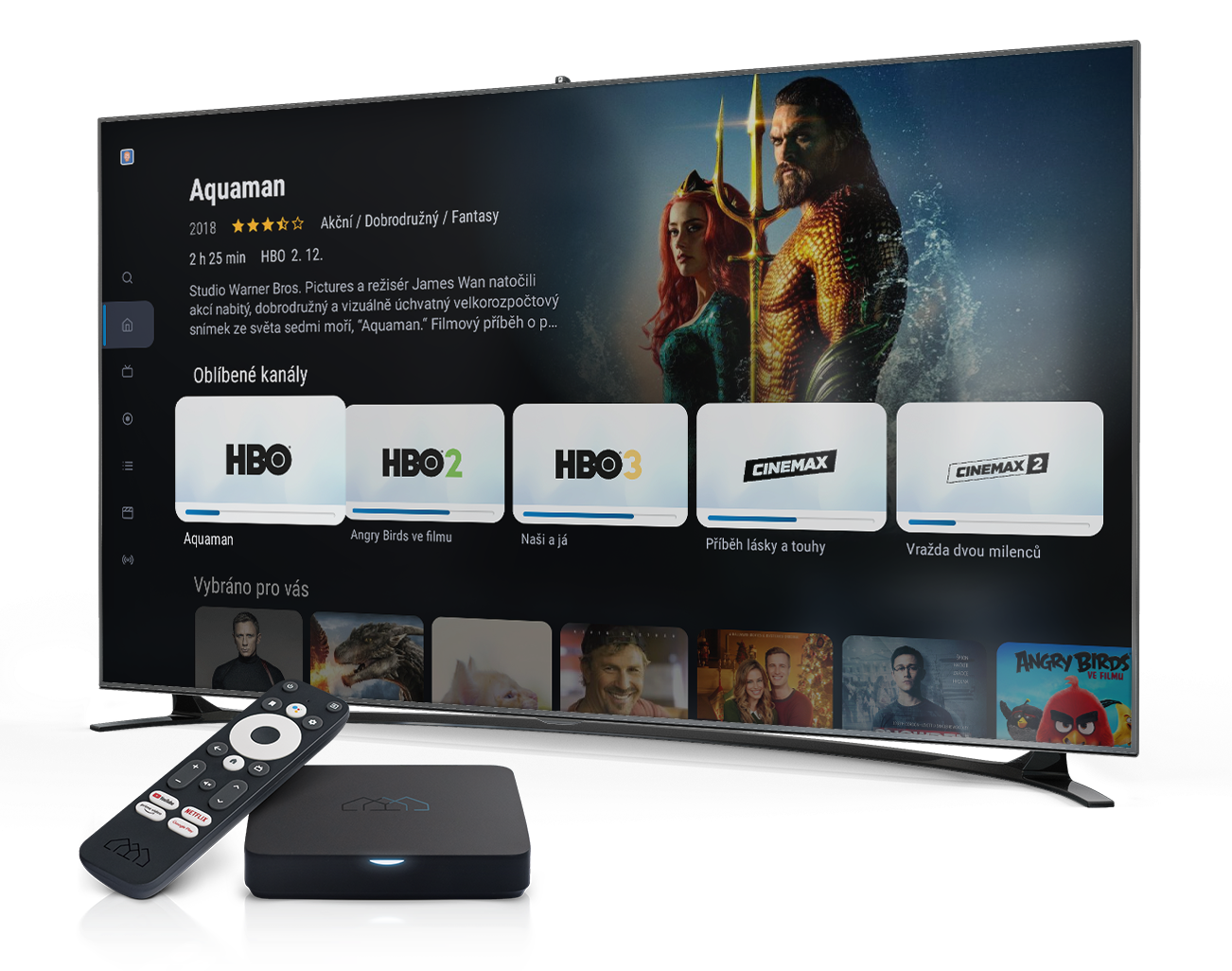 IPTV ukázka rozhraní